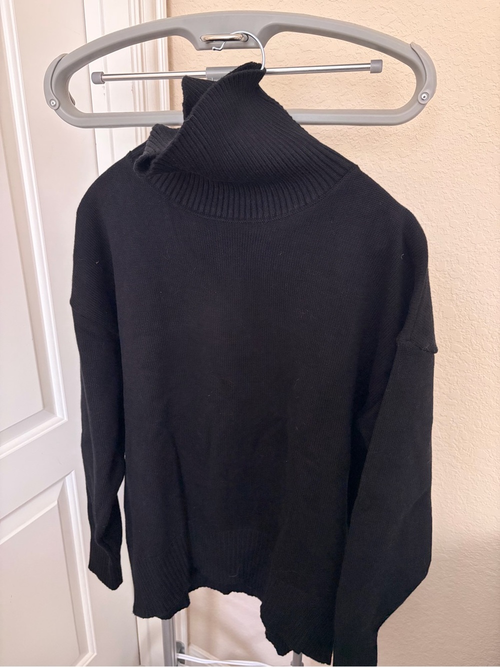 Black Turtleneck Sweater - Classic Cozy Women's Knit